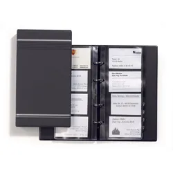 DURABLE Visitenkarten-Ringbuch anthrazit