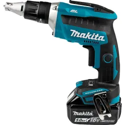 Akku-Schnellbauschrauber MAKITA 18V mit 2x 5,0 Ah Akku und Ladegerät im Koffer DFS452RTJ
