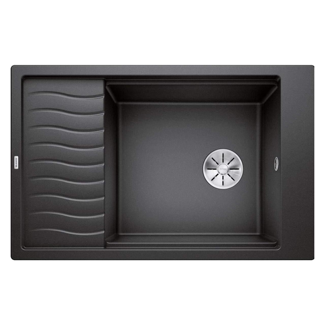 Blanco 524844 ELON XL 6 S Spüle Silgranit PuraDur Anthrazit umkehrbar, InFino, Abtropfschale (50 cm, 78 cm) (524844)