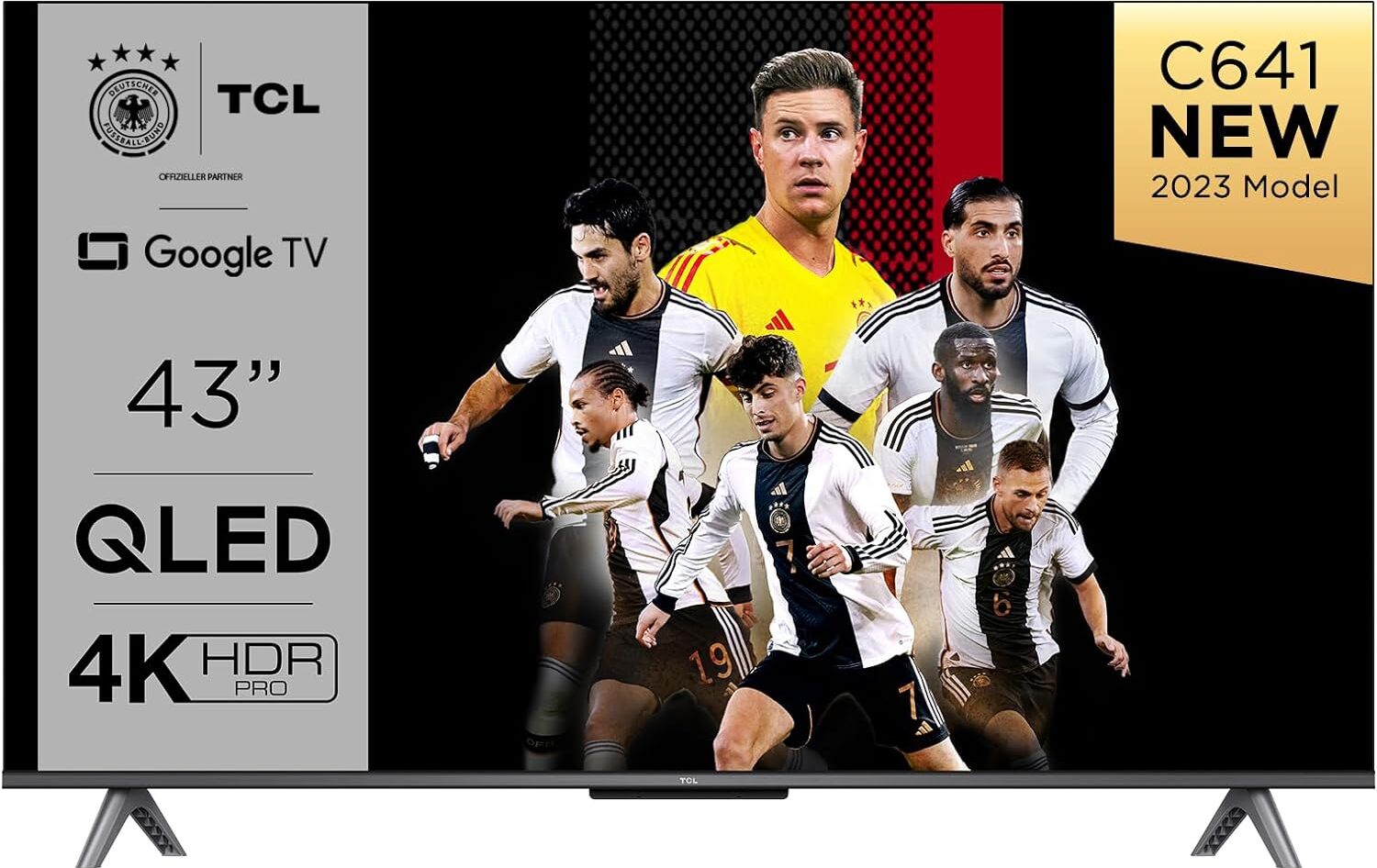 TCL C641 QLED 4K UHD Fernseher 43 Zoll (108cm), HDR10+