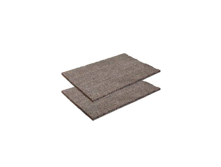 Astra Rutschfeste FUßMATTE Keira 2ER Set, Grau, 50x80 cm, Teppiche und Böden, Schmutzfangmatten, Fußmatten