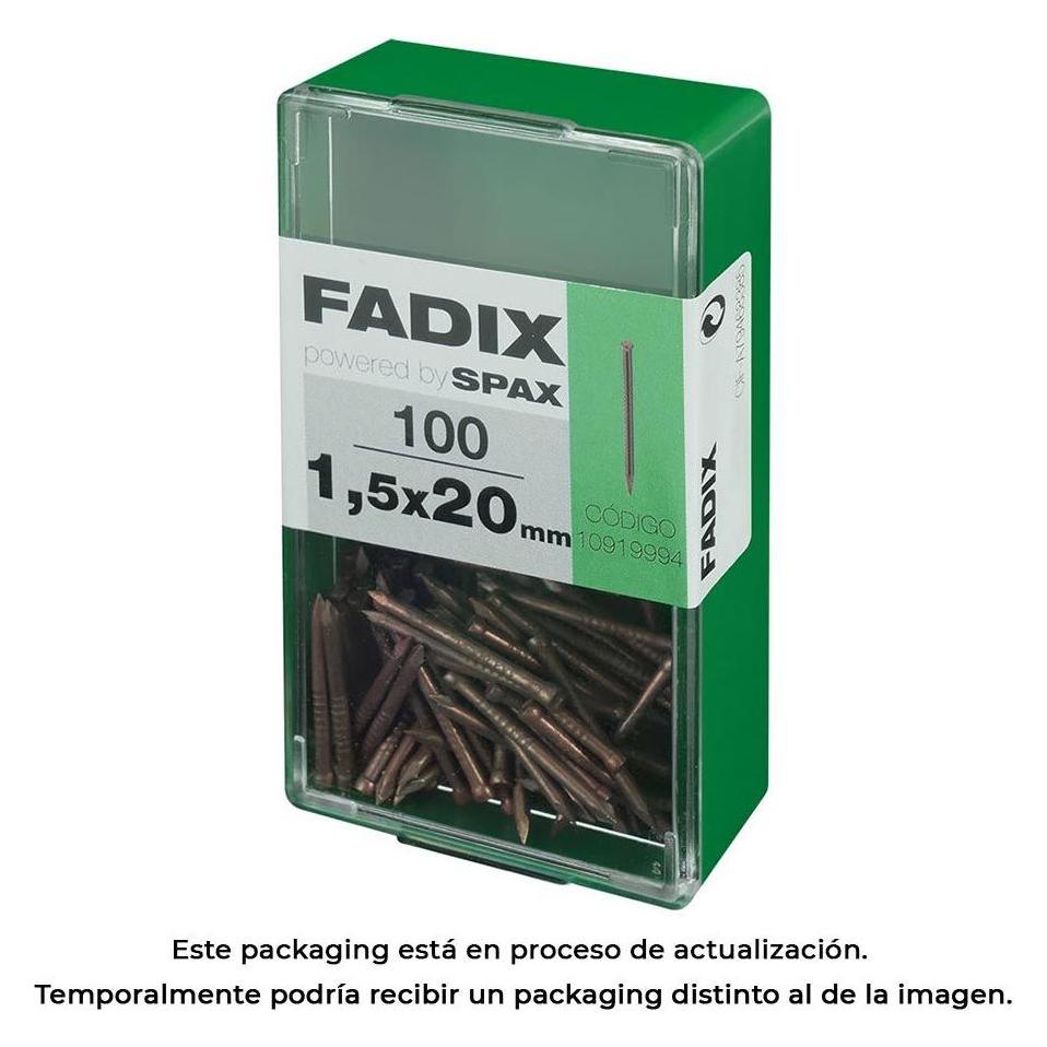 Fadix Box s 100 Stück. Stahlnagel Sockelleiste 1,5x20mm (100 Stk., 20 mm) (49376967)