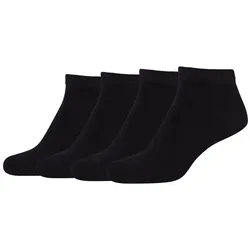 4er Pack camano Soft Bamboo Sneakersocken 9999 - black 35-38