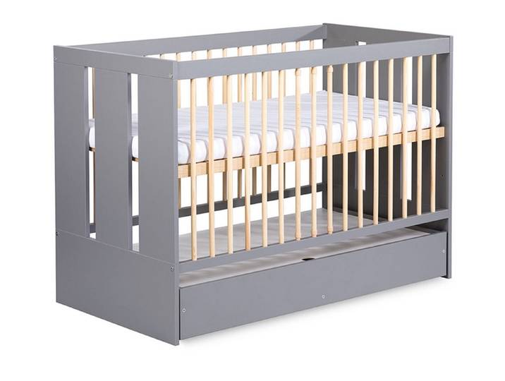 Feldmann-Wohnen Babybett Pauline, 1-tlg., Seite austauschbar mit Rausfallschutz
