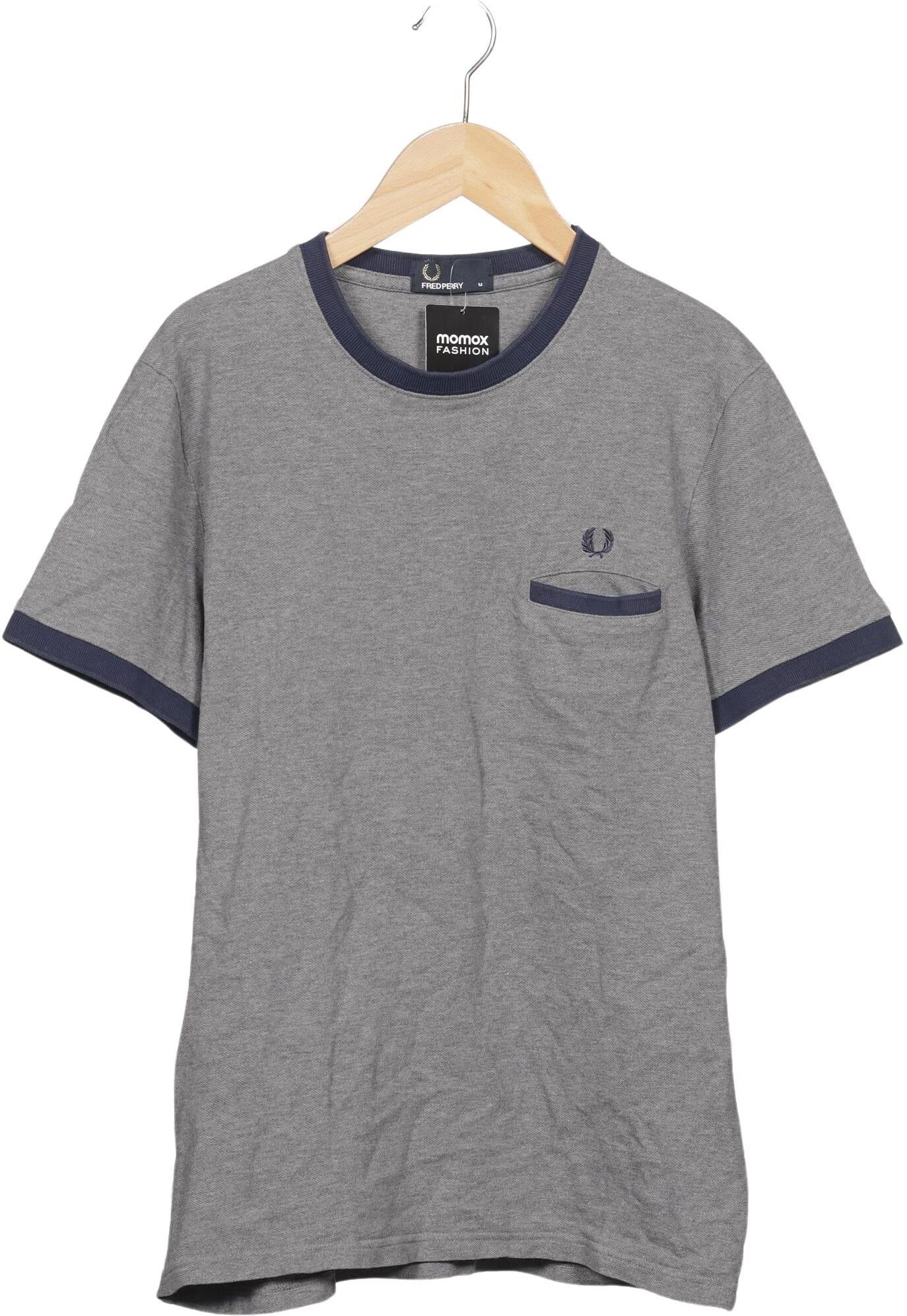 Fred Perry Herren T-Shirt, Mehrfarbig, Gr. M, Baumwolle - Second Hand