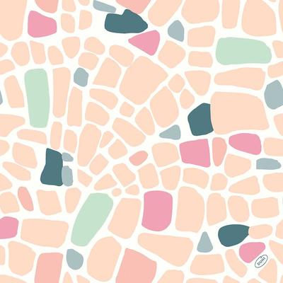 DUNI GmbH DUNI Klassik Serviette 40x40cm 1/4F. Ocean Pebbles