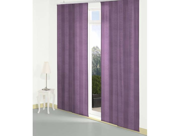 Schiebegardine WIRTH Niederau Gr. 2, lila, B:60cm H:175cm, Jacquard, Polyacryl, Polyester, Gardinen, Schiebegardine
