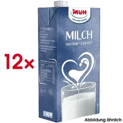 MUH 12er-Pack haltbare Milch »H-Vollmilch 3,5% Fett«