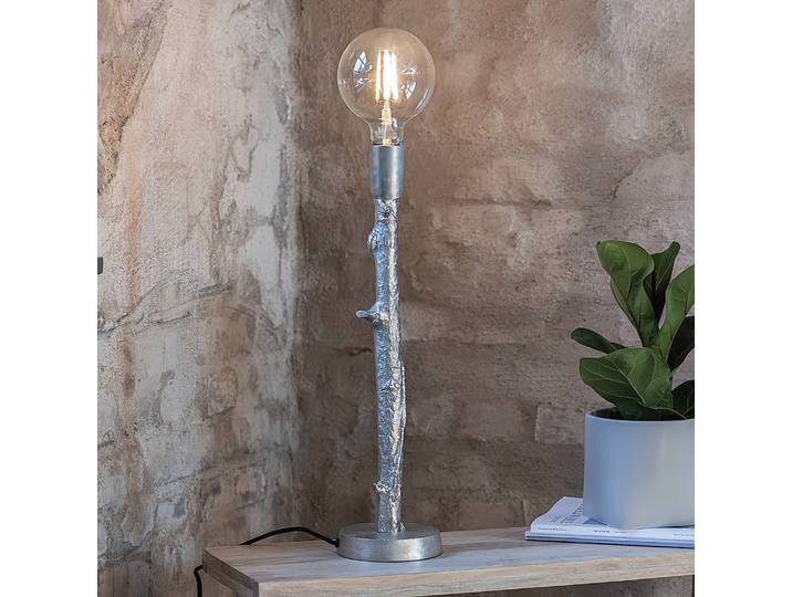 Lampe de table Ramo 14 x 53 x 14cm Argenté/Argenté Aluminium E27