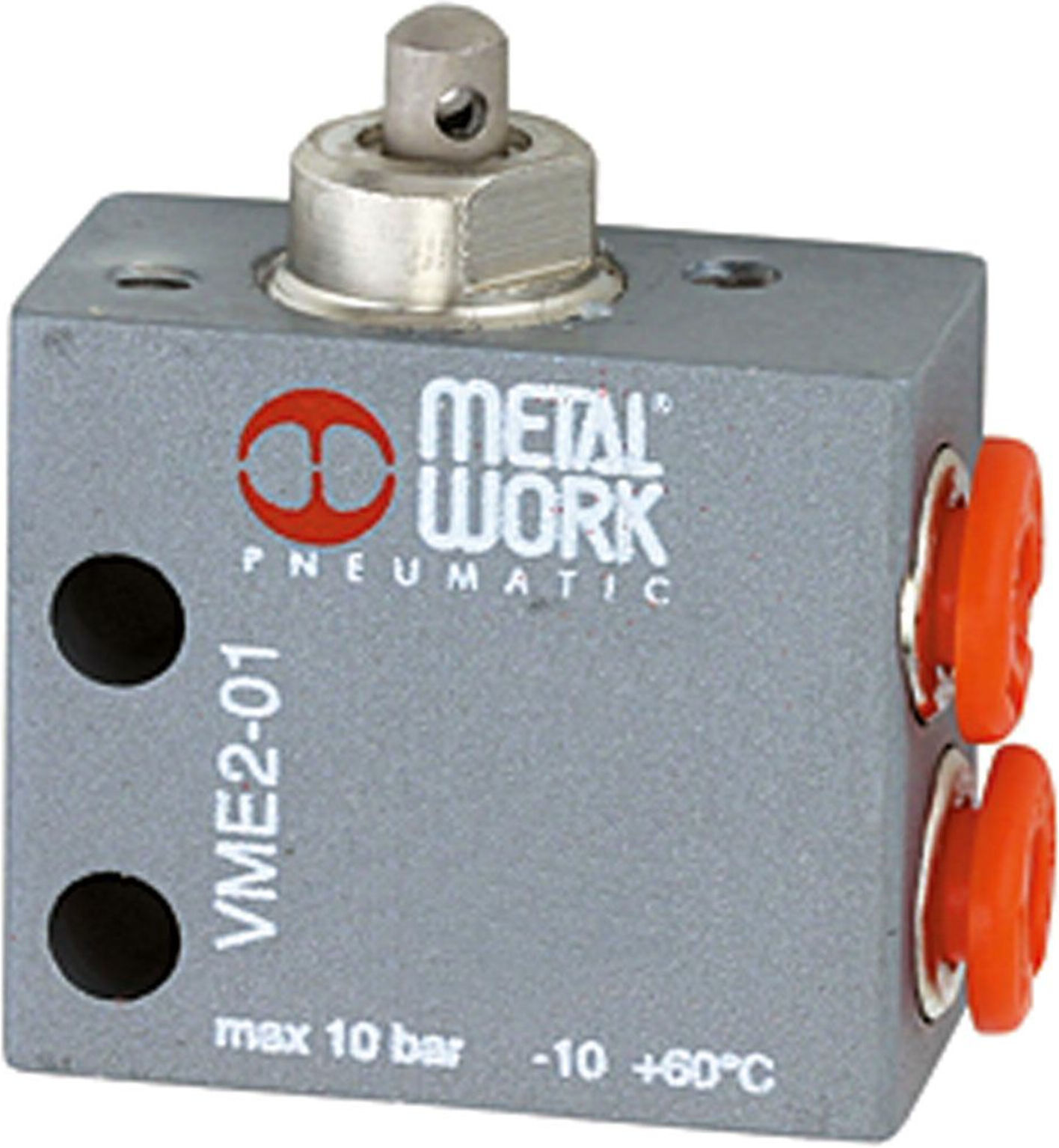 Riegler 3/2-Wege-Miniaturventil, mechanisch, Stößel, NO, M5 seitlich (511.122)