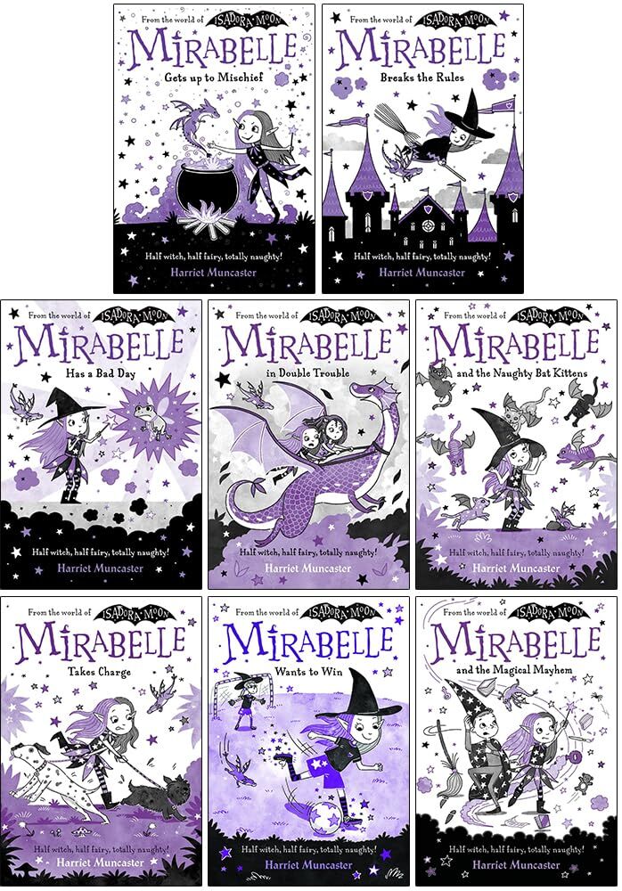 OXFORD UNIVERSITY PRESS Harriet Muncaster Mirabelle 8 Book Collection Set – Magical Mayhem, Gets Up to Mischief & Fun Fantasy Adventure Stories for Kids