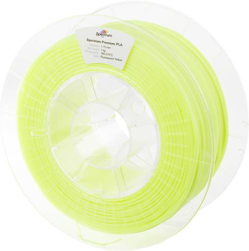 Spectrum Filaments 80017 PLA Premium Filament PLA nachleuchtend 1.75mm 1000g fluo yellow, Fluoreszierend, Gelb 1St.