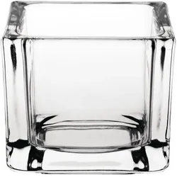 Olympia quadratische Teelichthalter Glas klar