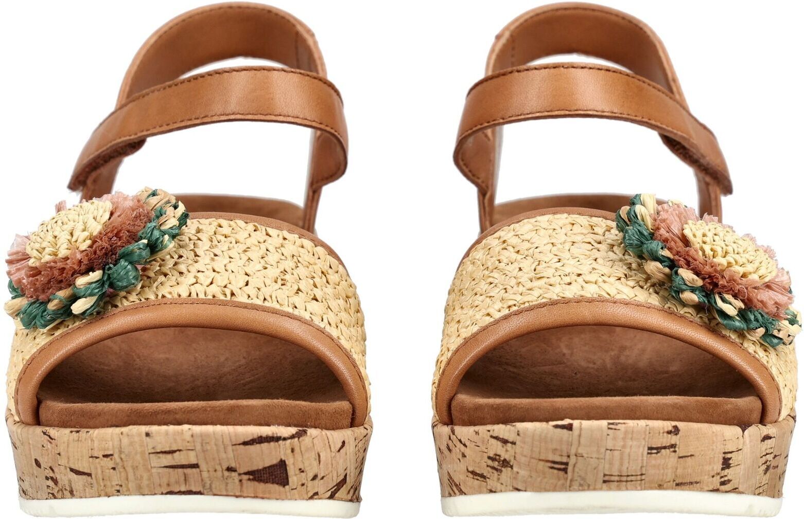 Keilsandalette ARA "Ara Sandalen Glattleder", Damen, Gr. 40, braun, Glattleder, Schuhe