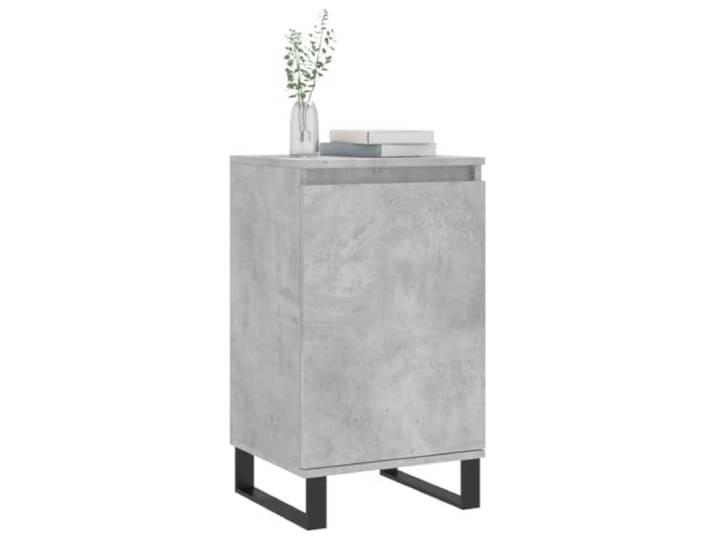 KTHLBRH Sideboards 2 Stück grau Beton 40 x 35 x 70 cm aus mehrschichtigem 2 Ablagefächer, Metallbeine, Ausstellungsfläche, Montage erforderlich