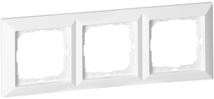 Orno Plaque de Finition Trois Emplacements - Blanc