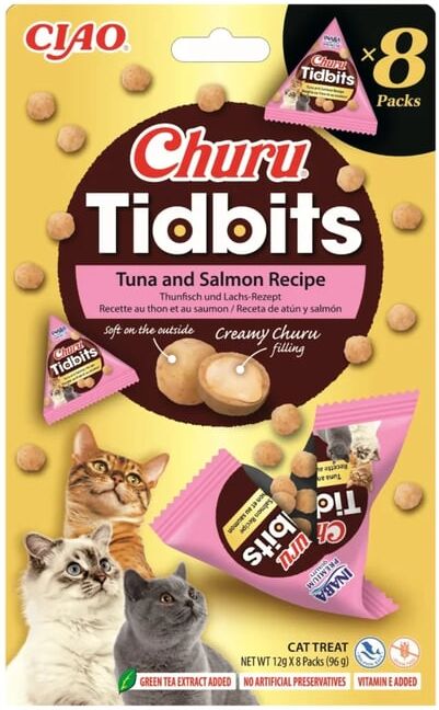 Churu Cat Tidbits Receta de Atún y Salmón 6 uds x 3 uds