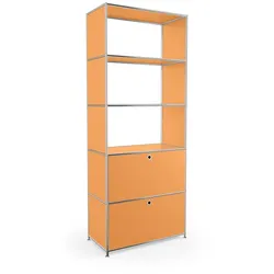 Aktenregal System 4 Metall Pastellgelb