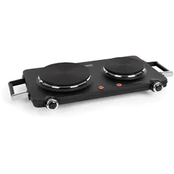 Cookorama Doppelkochplatte 1900-2250 W 150/180 mm Ø 5 Stufen schwarz Schwarz