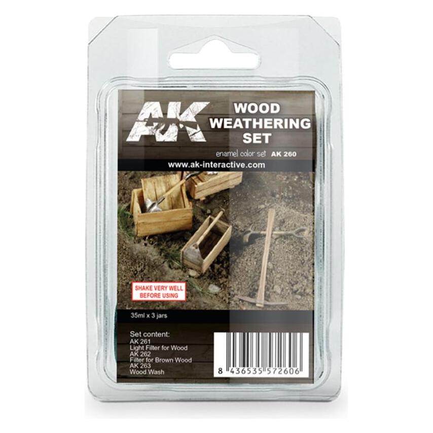 AK Interactive Wood Weathering Set (AK260)