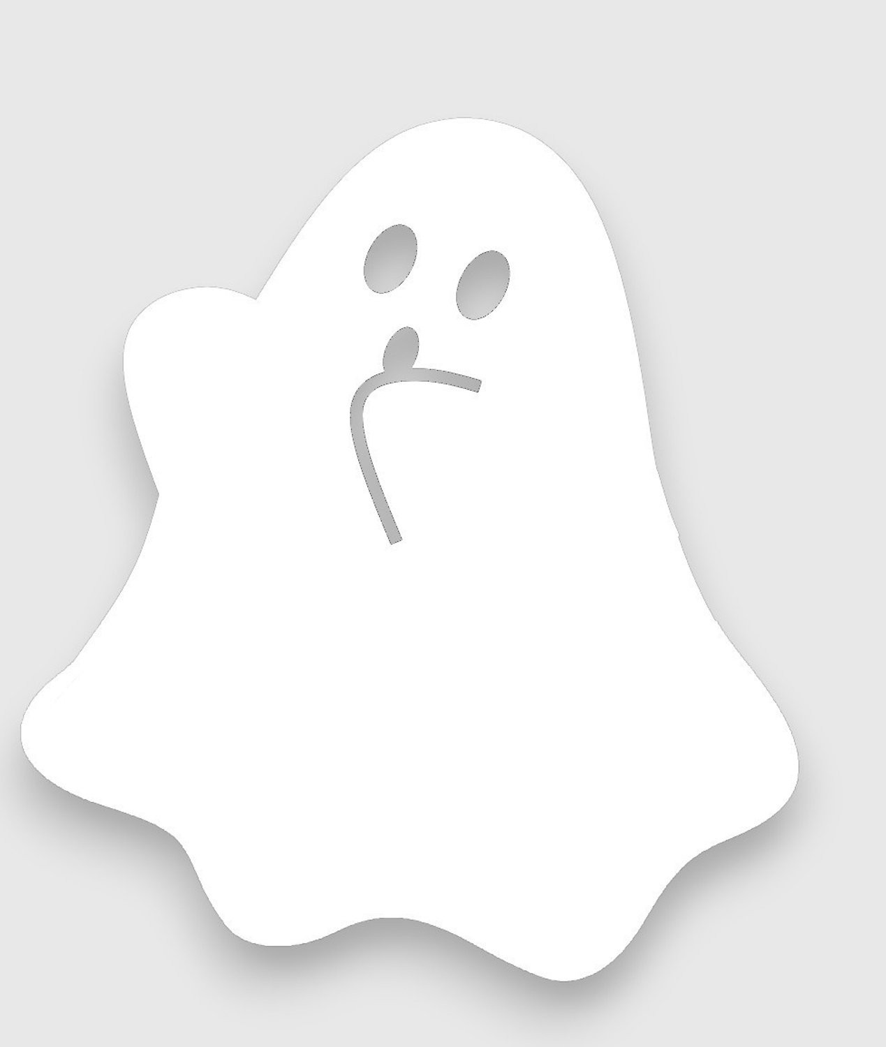 Little1Gifts Halloween Raamstickers Spookje - Herbruikbare Statische Raamfolie