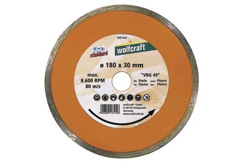 Wolfcraft 1651000 Standard-Ceramic Diamanttrennscheibe Durchmesser 180mm 1St.