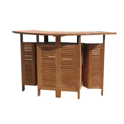 MiaMöbel Teak Bar Massivholz Teak Modern