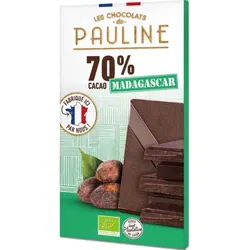 Les Chocolats de Pauline Dunkle Schokolade 70% Kakao bio