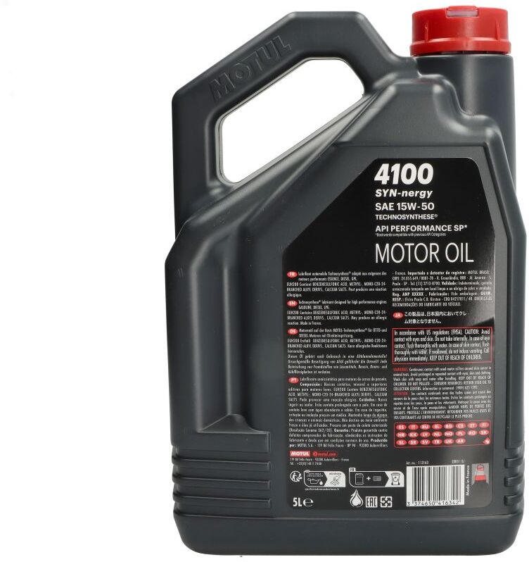 Motoröl MOTUL 113163 4100 SYN-NER 15W50 5L