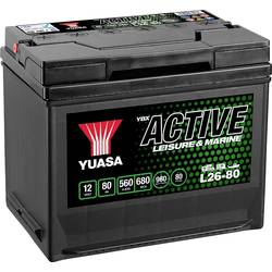 Yuasa Active Leisure Autobatterie 12 V 80 Ah Poltyp: T1 L26-80