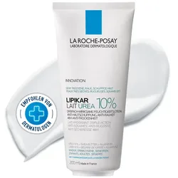 La Roche Posay Lipikar Lait Urea 10 %: Feuchtigkeitsspendende Lotion für sehr trockene Haut 200 ml