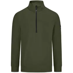 Zip-Sweatshirt "KALLE" - XS - oliv