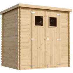 HOLZ-GARTENHAUS mit imprägniertem BodenB204xL142xH200 cm/ 2,22 m2 - M311+M311G