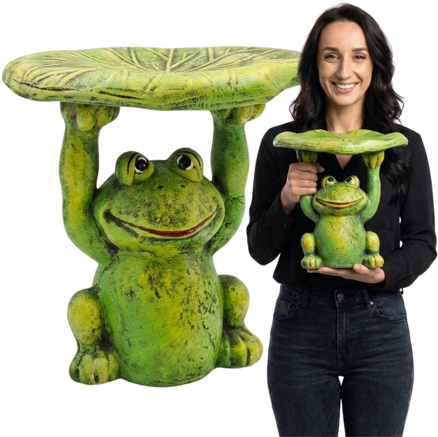 Keramische Tuin Kikker Figuur - Decoratie voor Buiten & Binnen