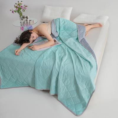Lush Living Finds Lightweight Cooling Summer Comforter Blanket For Hot Sleepers light Green