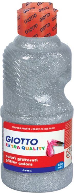 Flacon 250 ml Gouache Pailletée Giotto Argent