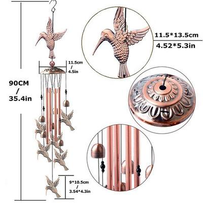 Windspiele aus reinem, handgefertigtem Kupfer, Windspiele mit Tiermotiven für draußen, Kupfer-Windspiele für draußen, Terrassendekoration, Einweihungsgeschenke, Windspiele für draußen,