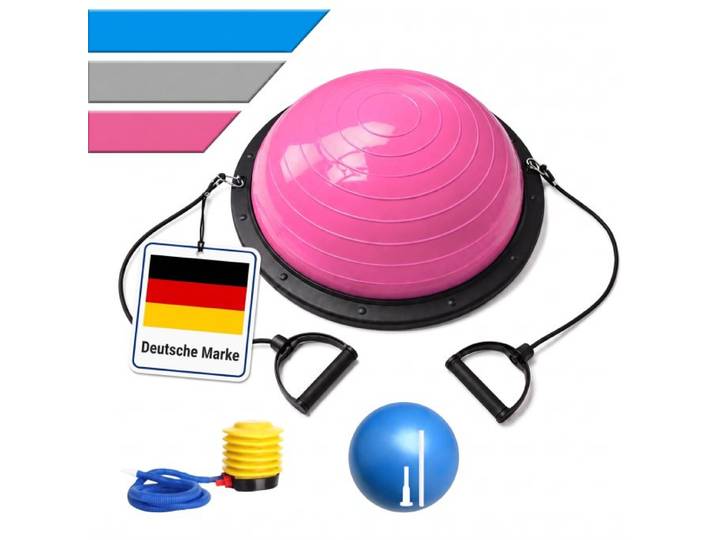 Relaxdays Balance Ball mit Bändern & Pumpe