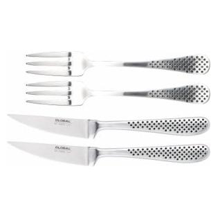 Global - Steak knife & fork set (4 Stk., Besteck Set) (GT-102)