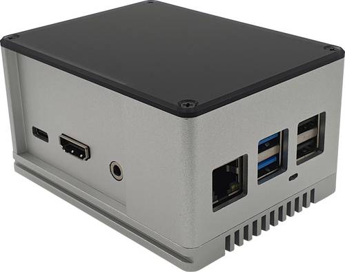 Radxa RockPi_GH_PROHP_SV SBC-Gehäuse Passend für (Entwicklungskits): Rock Pi Silber