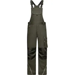 James & Nicholson Unisex Workwear Latzhose Solid JN879 olive (60)