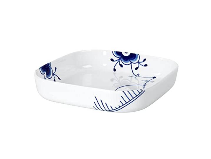 Royal Copenhagen Blue Fluted Mega Ofenschale aus Porzellan in der Farbe Blau-Weiß, Maße: 25cm x 25cm, 1065429