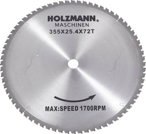 Holzmann Maschinen MKS355SB MKS355SB Hartmetall Kreissägeblatt 355 x 25.4mm Zähneanzahl: 72 1St.