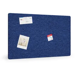 Akustikplatte 120 x 80 cm, runde Ecken, dunkelblau