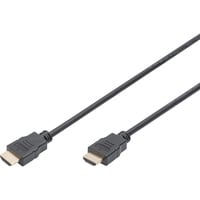 HDMI High Speed Anschlusskabel, mit Ethernet, Full HD 1080i/p schwarz, 3 Meter, Standard