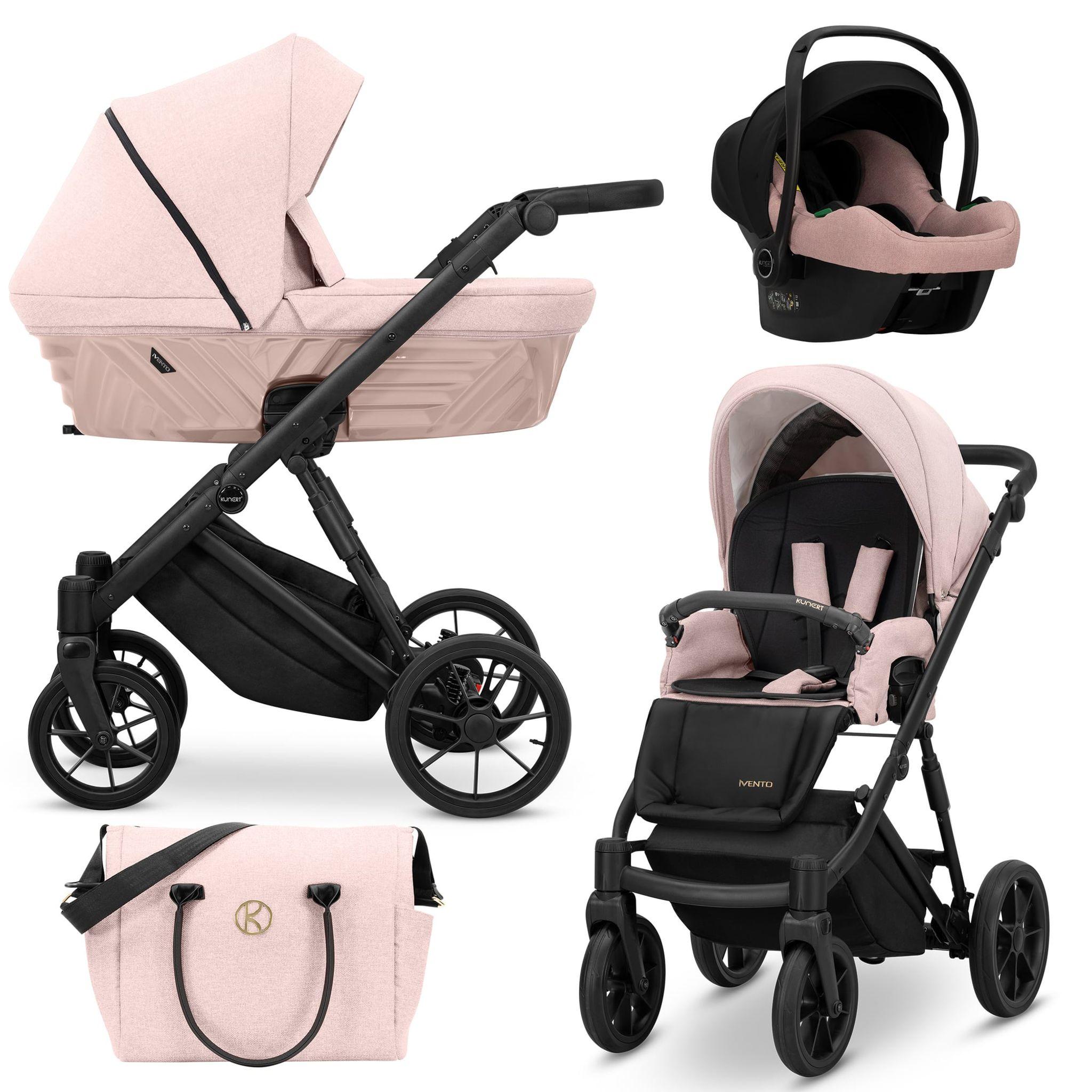 Kinderwagen Kunert Ivento 3in1 - Farbe: Rauchrosa