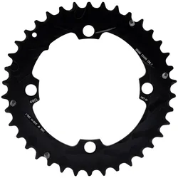 Truvativ Kettenblatt MTB 38 Zähne schwarz ohne Bolzen, für Kurbel mit Kettenschutz