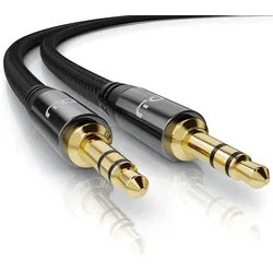 Primewire Klinkenkabel 3,5 mm AUX - Audiokabel mit Nylonmantel - 3m