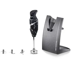 ESGE-Zauberstab Design Edition Mamor/Schwarz 91012 - Stabmixer, Pürierstab - 17.000 U/Min. - Langlebiger, robuster AC-Motor, Made in Switzerland