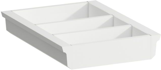 LAUFEN Space Ordnungssystem H4954011606311 20x4,5x27,4cm, für kleine Schubladen, weiß